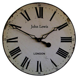 Lascelles Personalised Paper Face Wall Clock, Dia.50cm